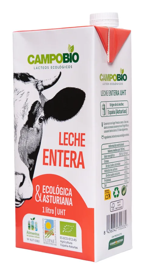 Brik de leche CampoBio Entera