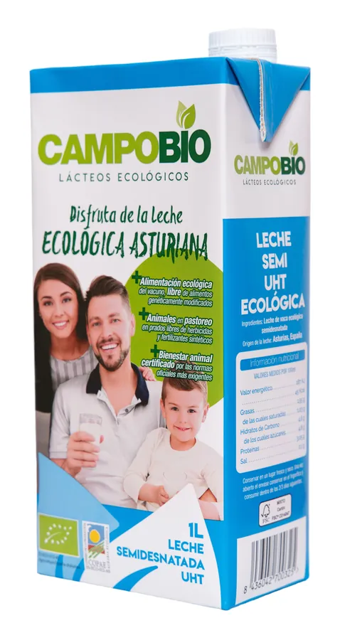 Brik de leche CampoBio Semidesnatada