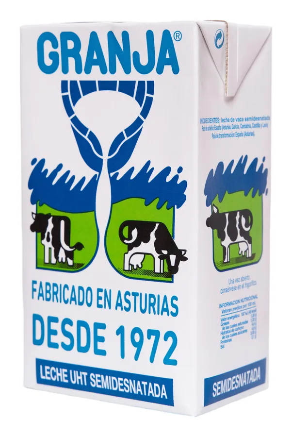 Brik de leche Granja Semidesnatada