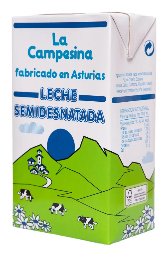 Brik de leche La Campesina Semidesnatada