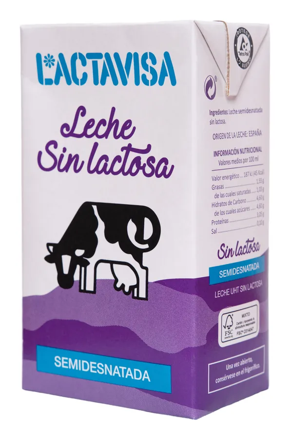 Brik de leche Lactavisa Sin Lactosa