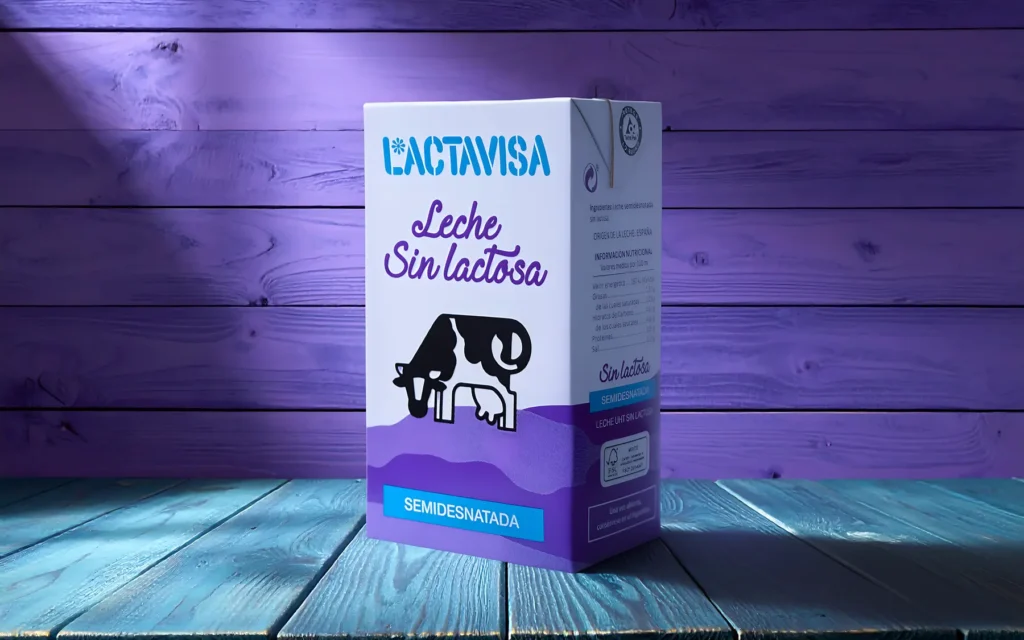 Brik de leche Lactavisa sin lactosa